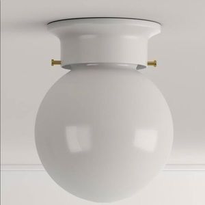 Hampton Bay 6 in Flush Mount White Finish
